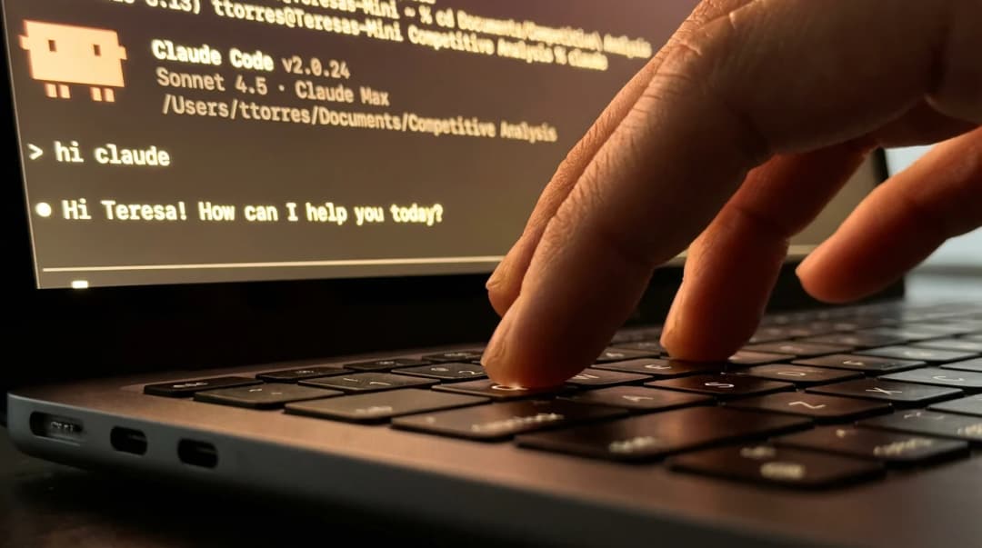 Dictating a prompt in Claude Code
